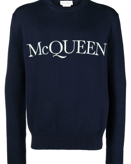 Alexander McQueen Sweaters Blue