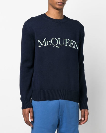 Alexander McQueen Sweaters Blue