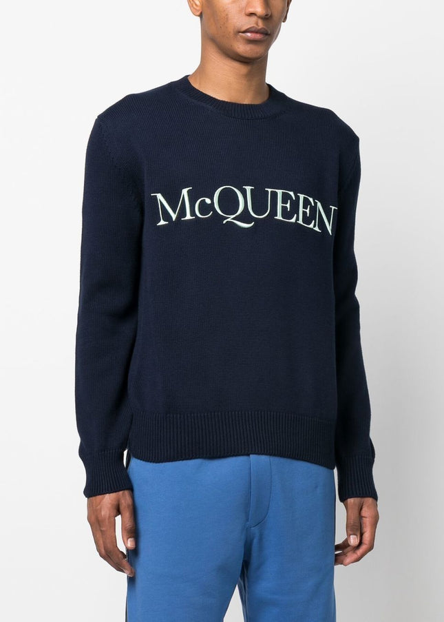 Alexander McQueen Sweaters Blue