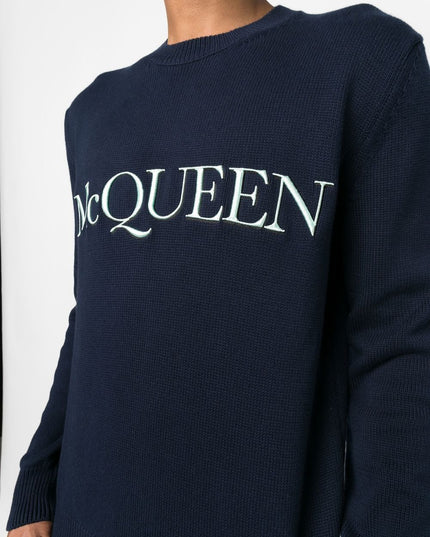 Alexander McQueen Sweaters Blue