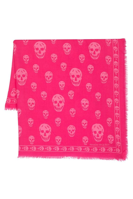 Alexander McQueen Scarfs Fuchsia