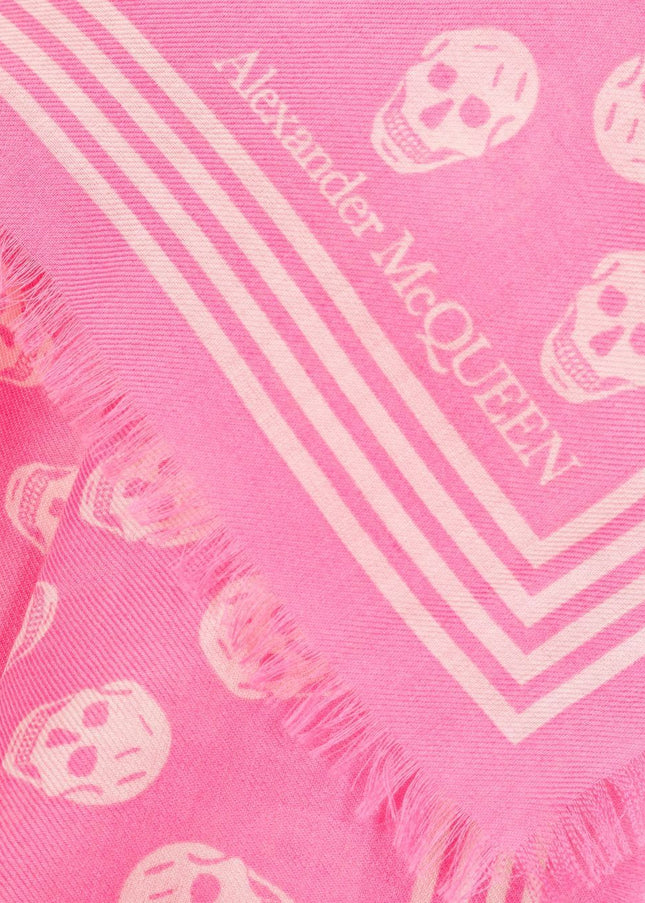 Alexander McQueen Scarfs Pink