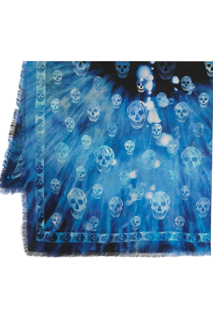 Alexander McQueen Scarfs Blue