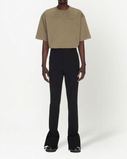 Off White Trousers Black