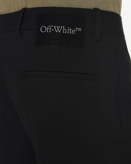 Off White Trousers Black