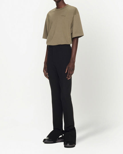 Off White Trousers Black