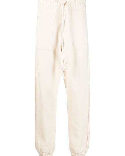 Off White Trousers Beige