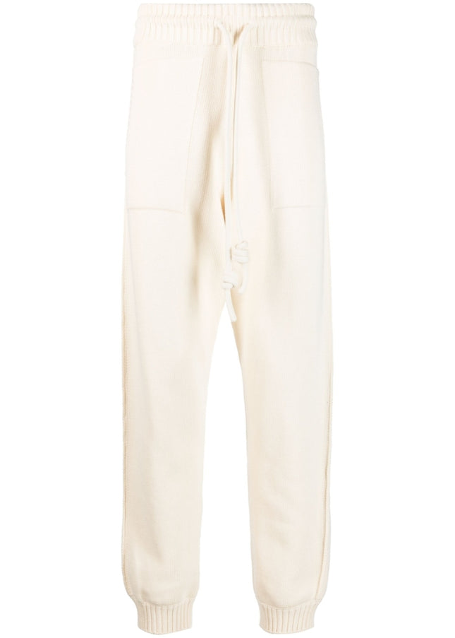 Off White Trousers Beige