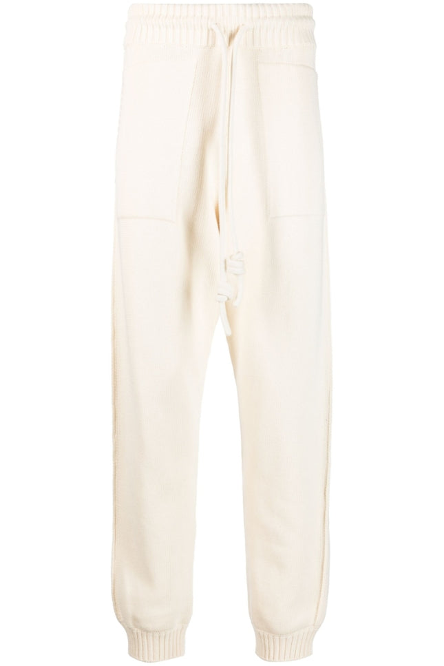 Off White Trousers Beige