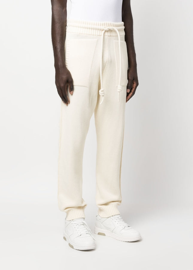 Off White Trousers Beige