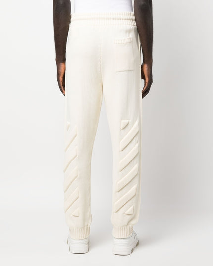 Off White Trousers Beige