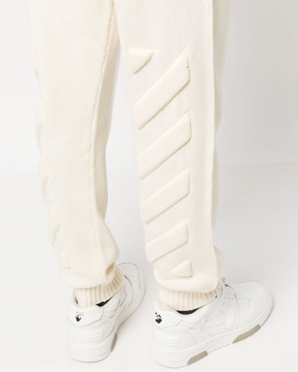 Off White Trousers Beige