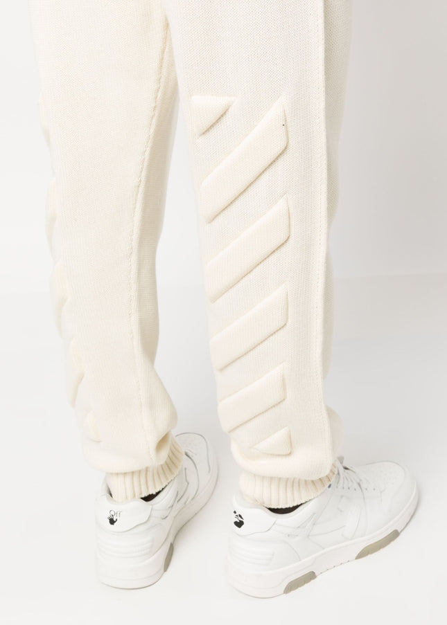 Off White Trousers Beige