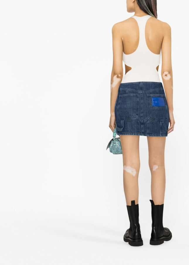 Off White Skirts Blue