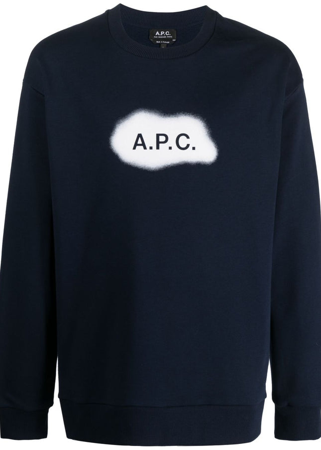 A.P.C. Sweaters Blue