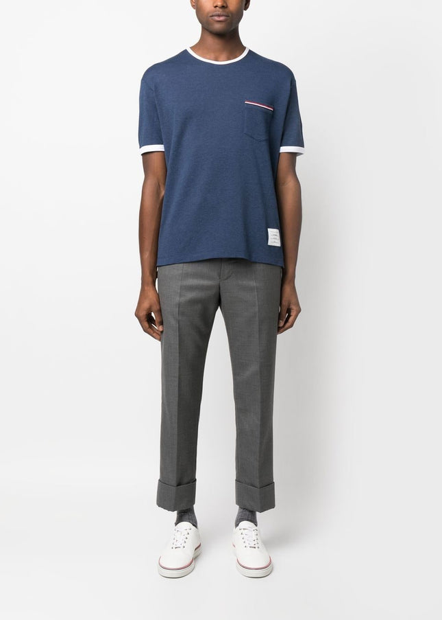 Thom Browne T-shirts and Polos Blue