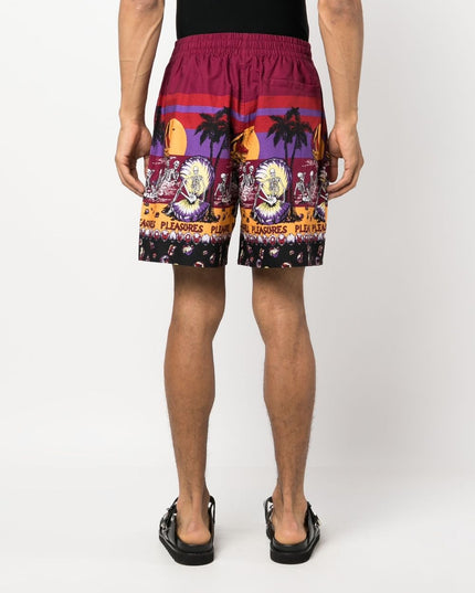 Pleasures Shorts Bordeaux