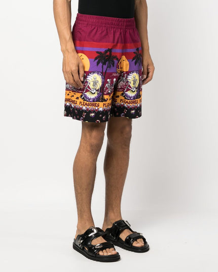 Pleasures Shorts Bordeaux