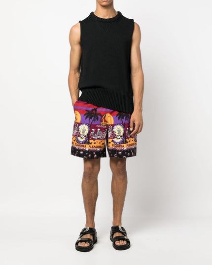 Pleasures Shorts Bordeaux