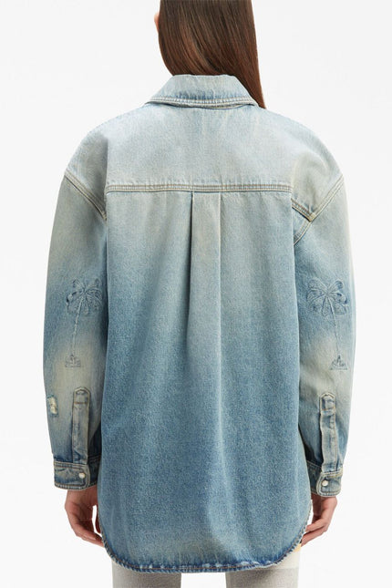 Palm Angels Jackets Blue