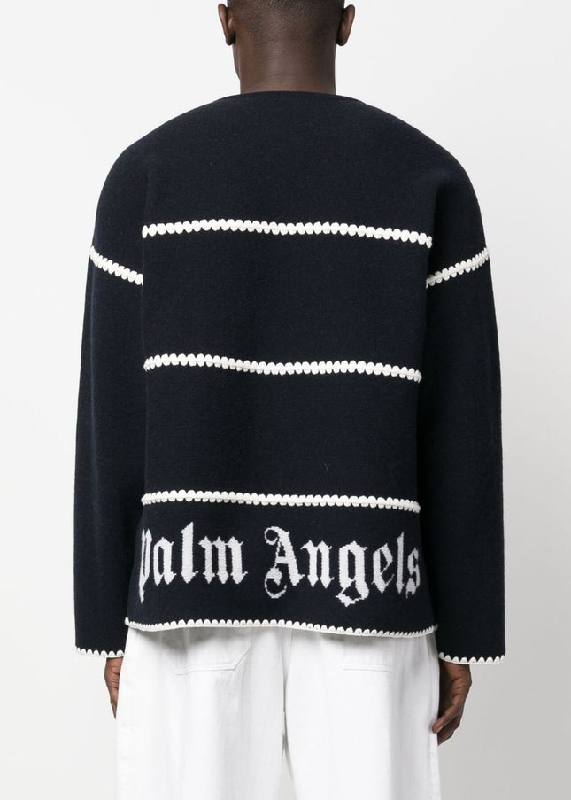 Palm Angels Sweaters Blue