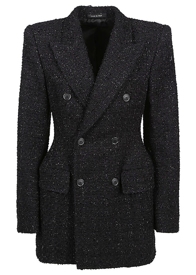 Balenciaga Hourglass Double-Breasted Blazer Jacket-Balenciaga-36-Urbanheer