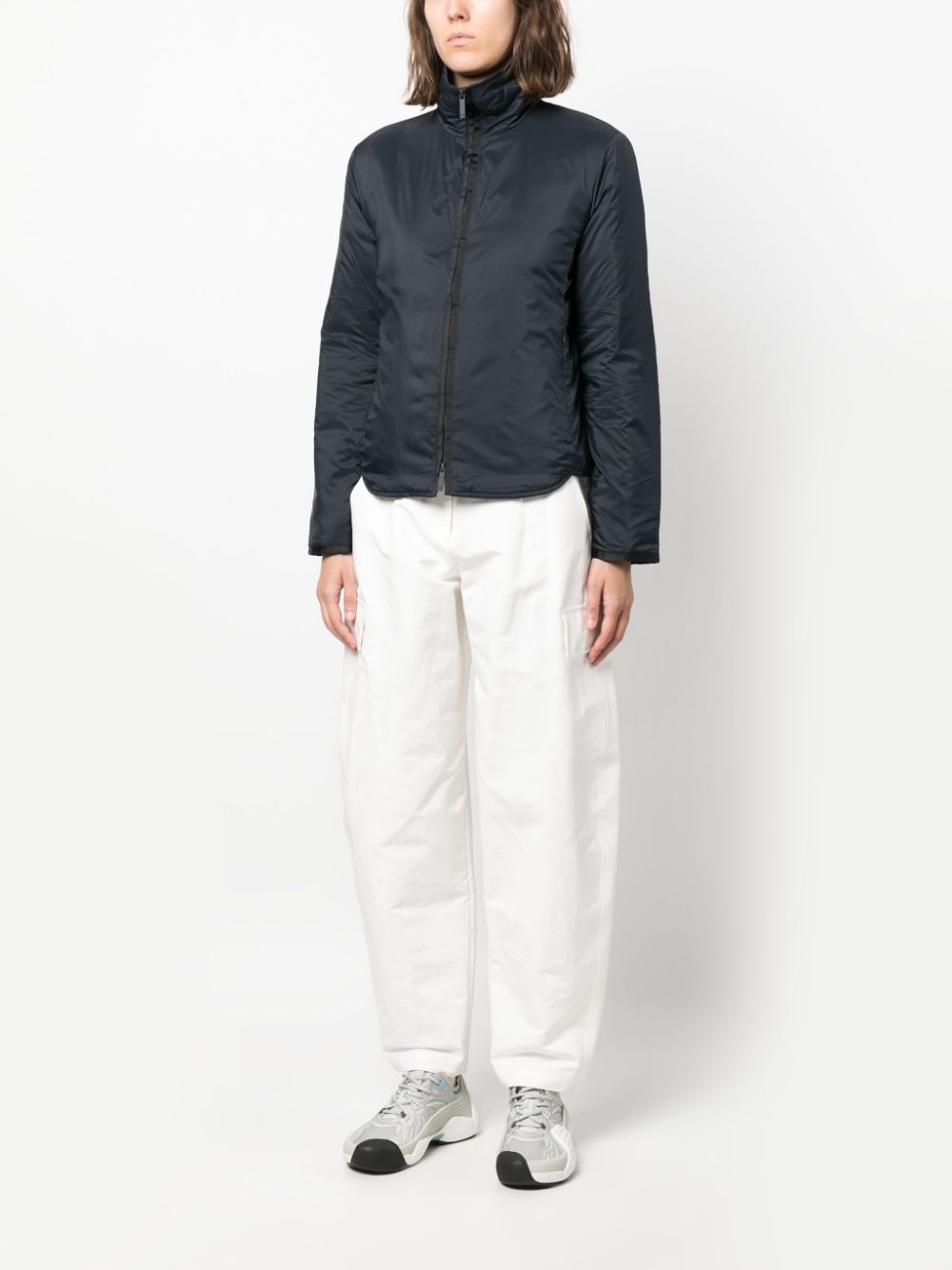 Emporio Armani Funnel-Neck Zip-Up Jacket – Urbanheer