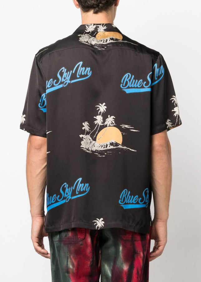 BLUE SKY INN Top Black