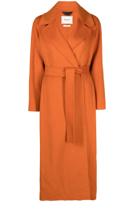 Paltò Belted Maxi Coat-Palto-Orange-38-Urbanheer