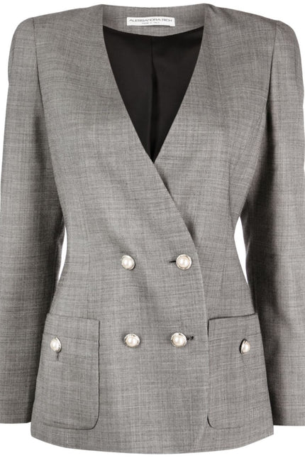 Alessandra Rich Jackets Grey