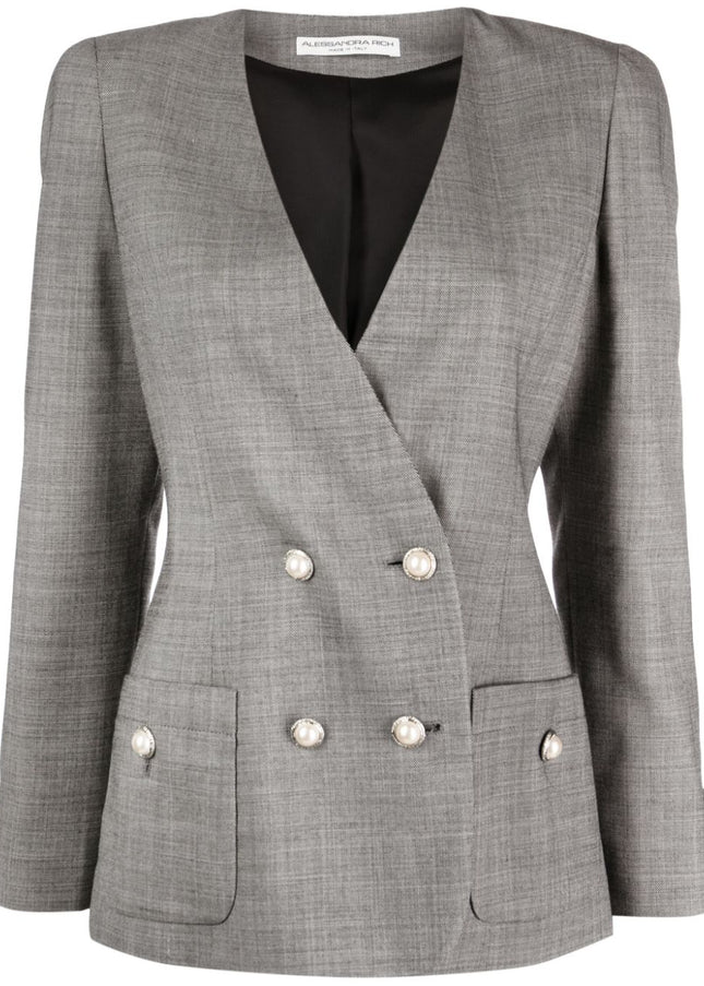 Alessandra Rich Jackets Grey