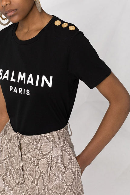 Balmain T-shirts and Polos Black