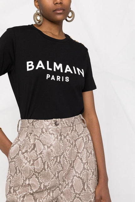 Balmain T-shirts and Polos Black