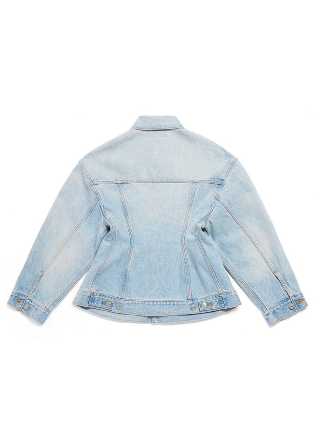 Balenciaga Coats Clear Blue