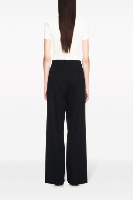 Off White Trousers Black