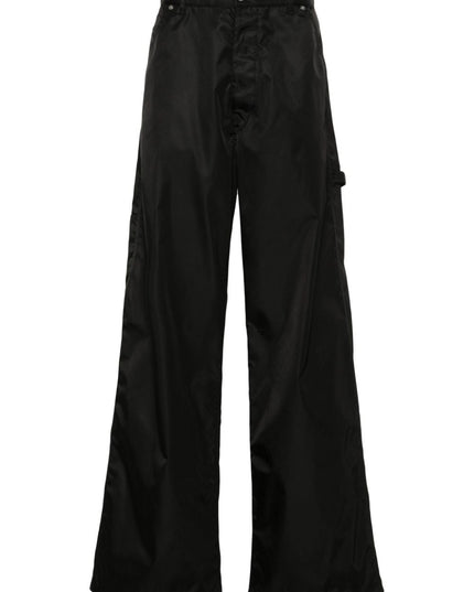 Off White Trousers Black