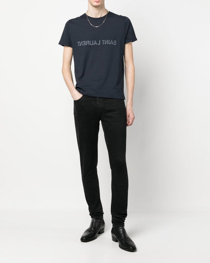 Saint Laurent  T-shirts and Polos Blue