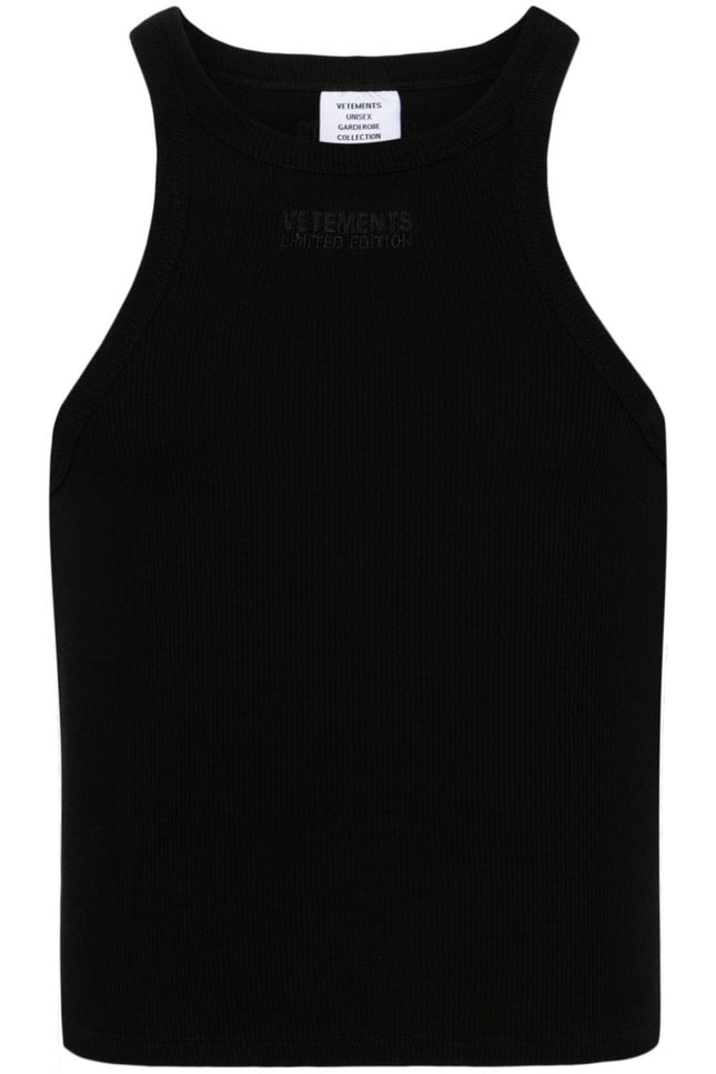 Vetements Top Black