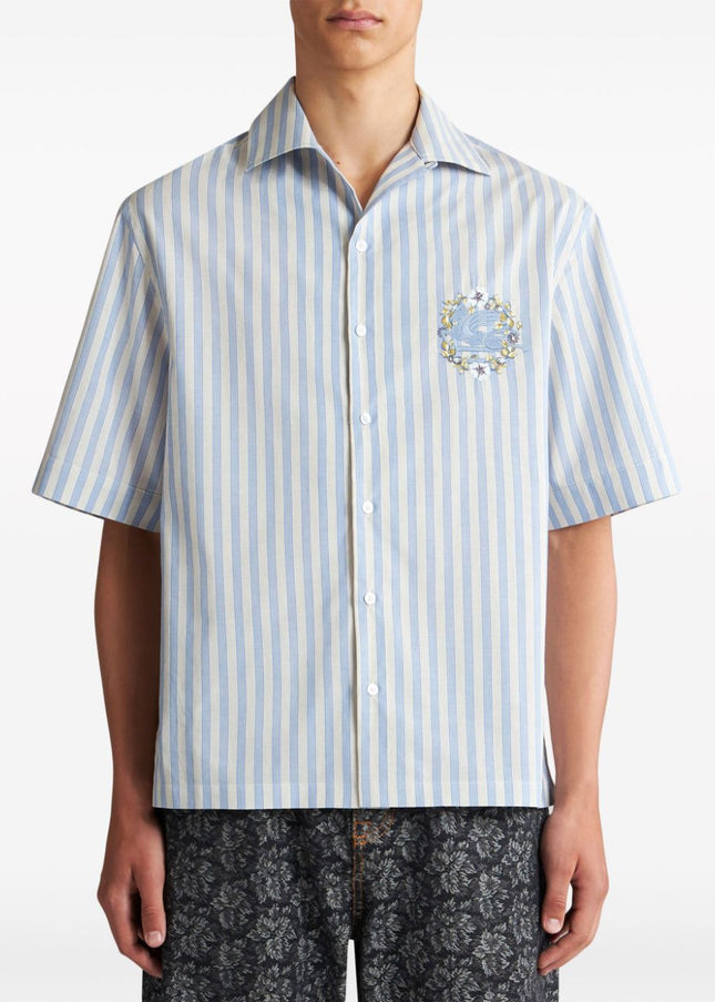 Etro Shirts Clear Blue