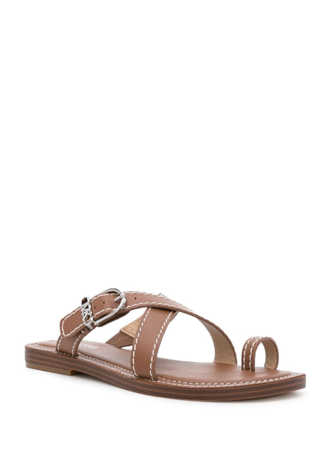 MMK Sandals Leather Brown