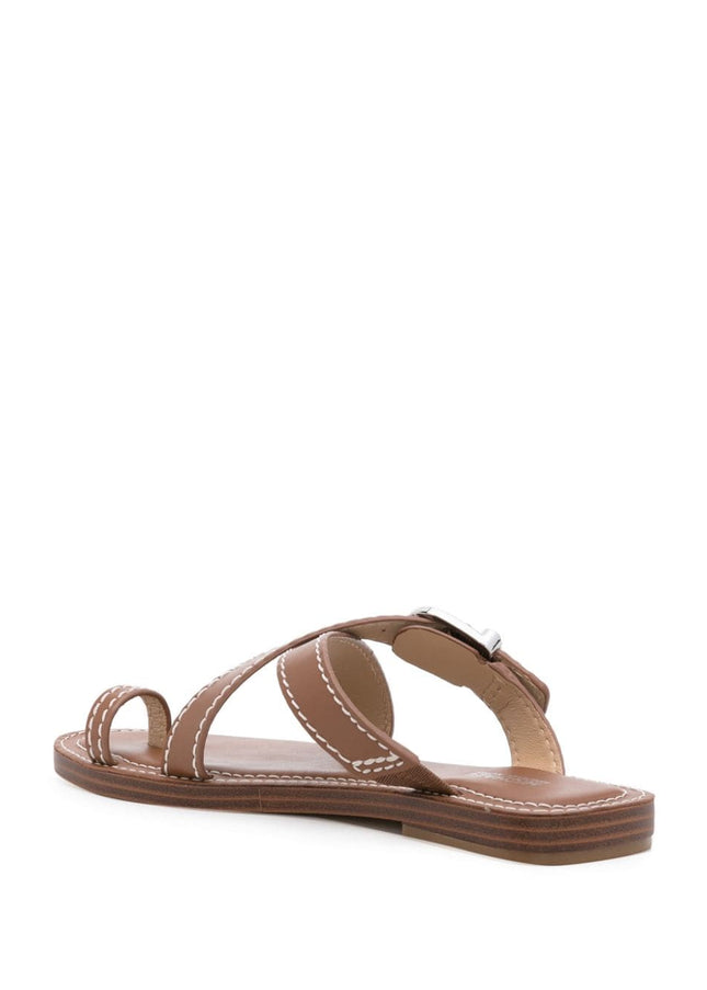 MMK Sandals Leather Brown