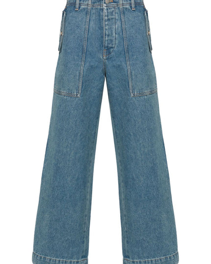 MAISON KITSUNE' Jeans Clear Blue