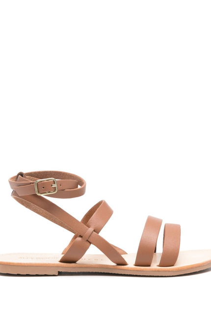 MANEBI Sandals Leather Brown