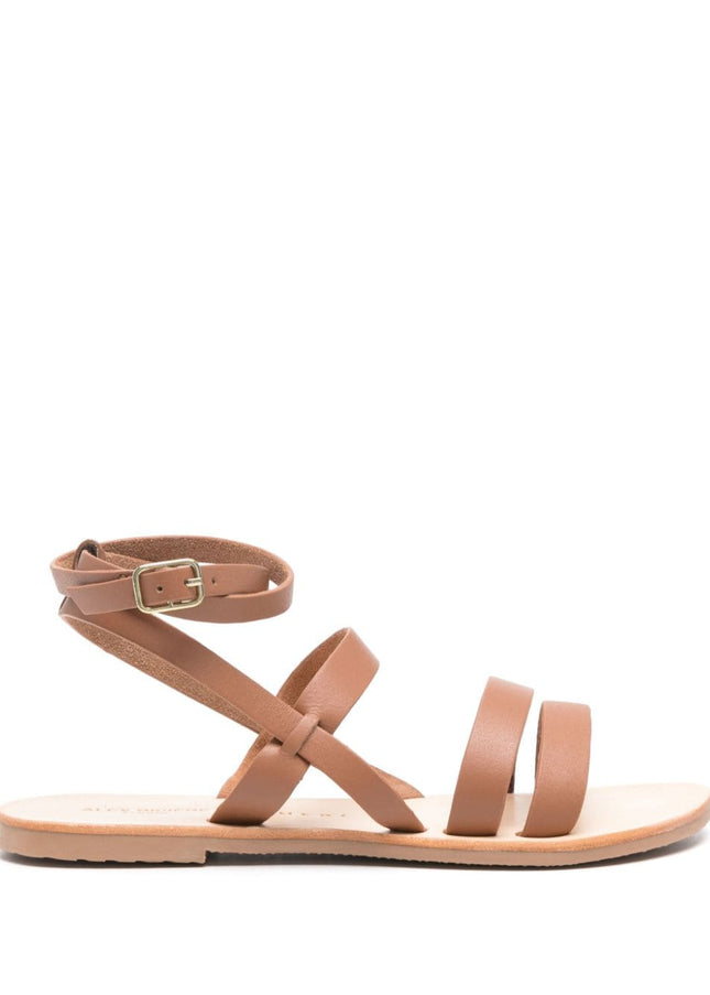 MANEBI Sandals Leather Brown