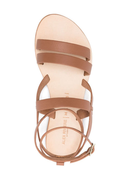 MANEBI Sandals Leather Brown