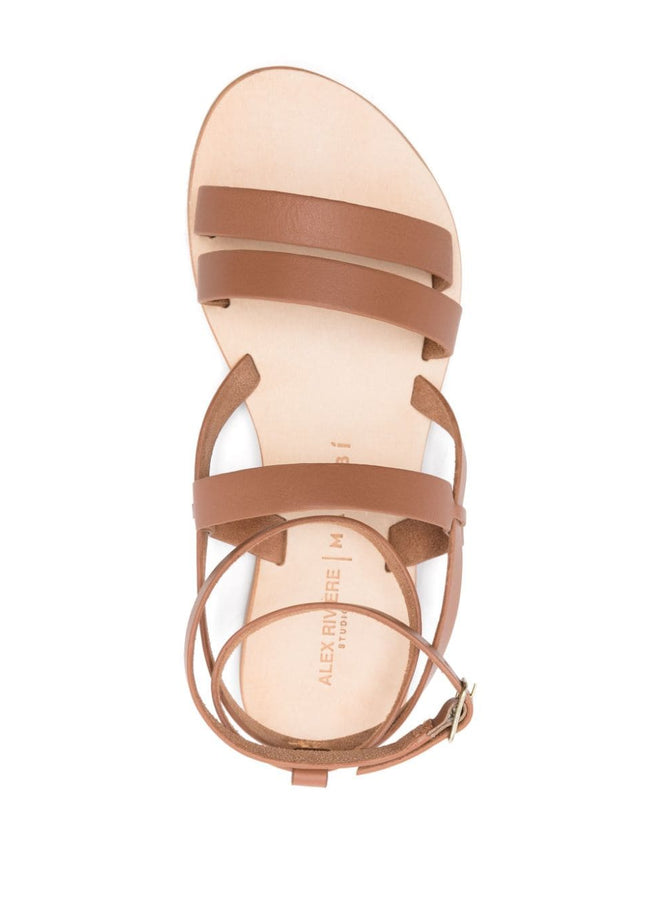 MANEBI Sandals Leather Brown