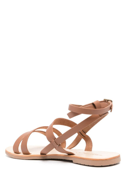 MANEBI Sandals Leather Brown