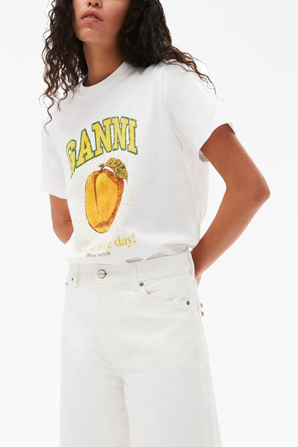 GANNI T-shirts and Polos White