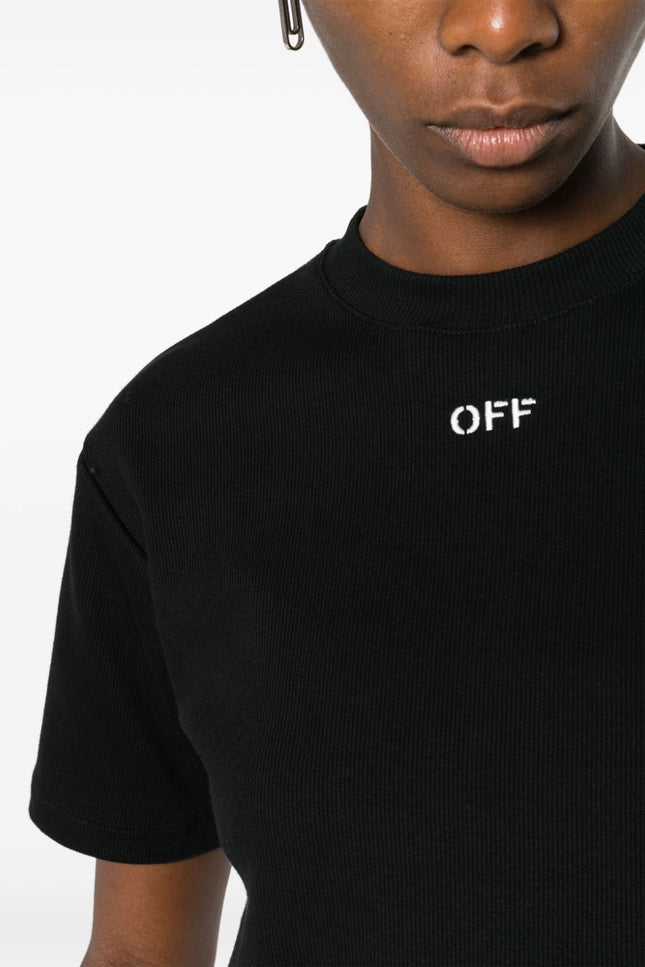 Off White T-shirts and Polos Black