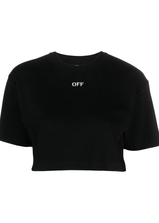 Off White T-shirts and Polos Black